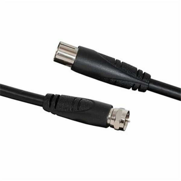 F-Type Plug to TV Coaxial Plug Cable Black 5m