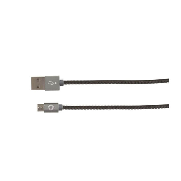 USB Type-A Plug to Micro Type-B Armoured Cable 1m