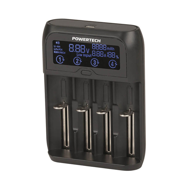 Universal 4 Channel Fast Charger with LCD Display