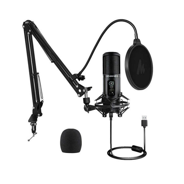 Maono Professional Podcast Microphone with Desk Mount Arm