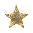 Decoración de Navidad de hilo de algodón brillante con luces