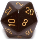  Dados D20 Opacos (34mm)