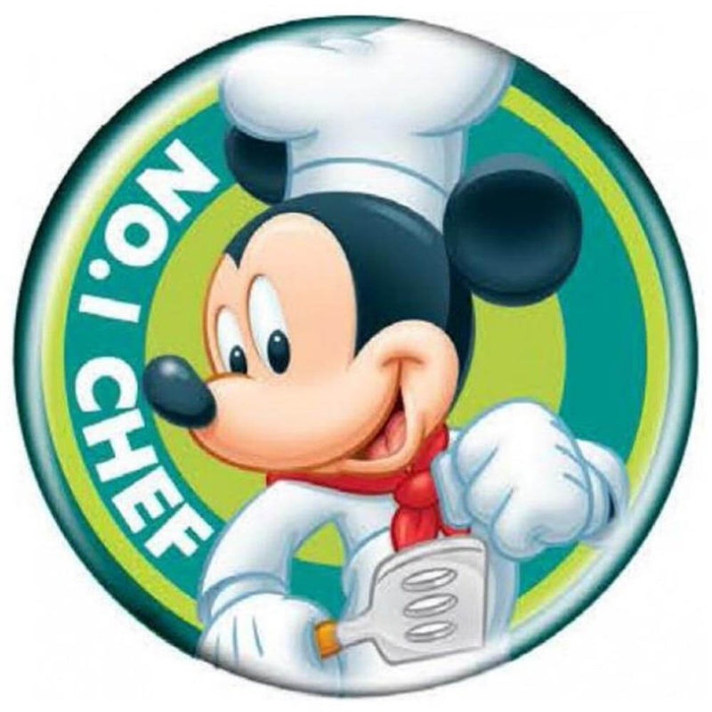 Button Magnet with Bottle Opener Mickey Mouse No 1 Chef