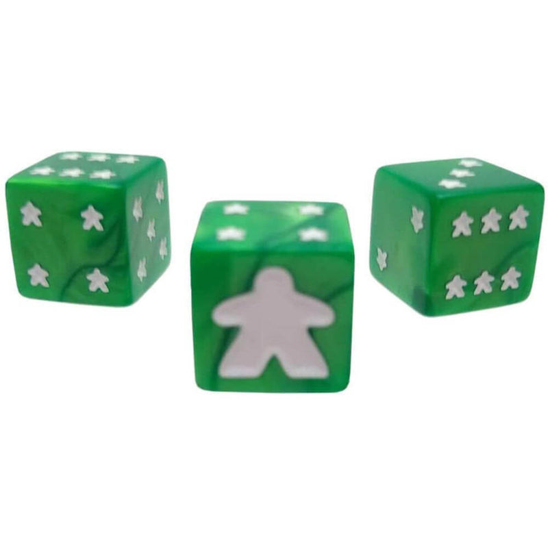  Juego de dados Meeple D6
