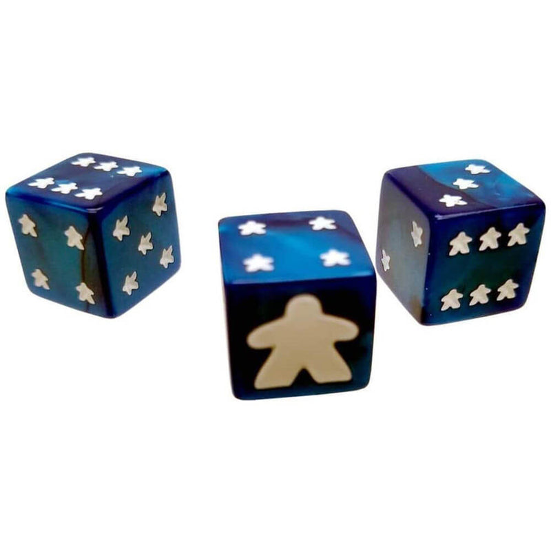  Juego de dados Meeple D6