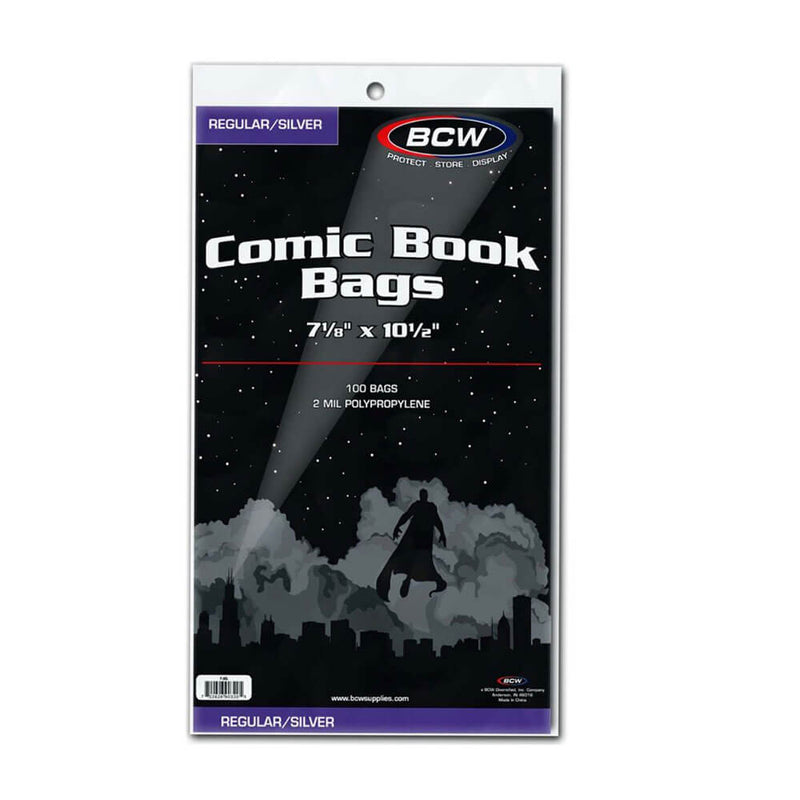 BCW Comic Book Bags Regular and Silver Age Comics (100's)