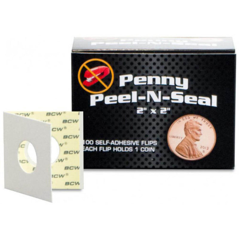 BCW Peel n Seal Paper Flips Adhesive (2"x 2")
