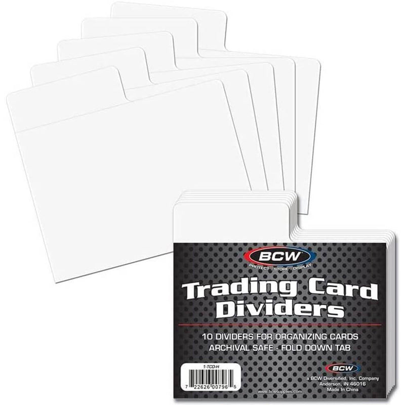 BCW Trading Card Dividers 10 Per Pack