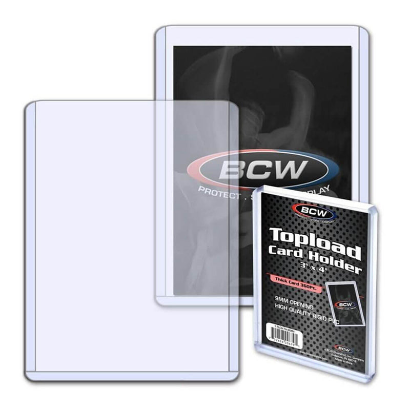 BCW Topload Card Holder Thick Card (360 Pt)