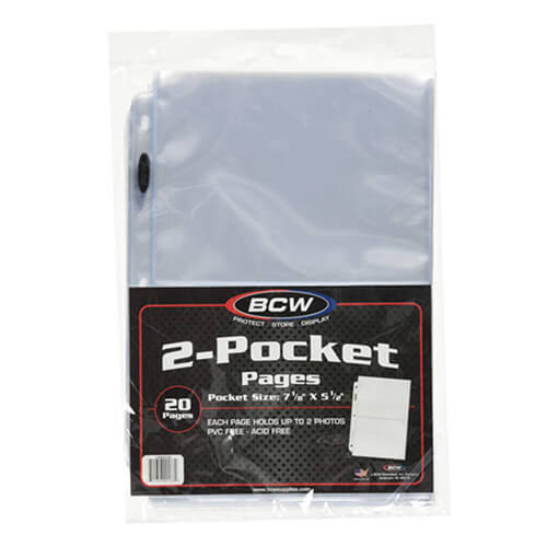 BCW 2 Pocket Protective Pages Photos