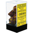  Juego de troqueles D7, dados de poliéster moteado (7 dados)