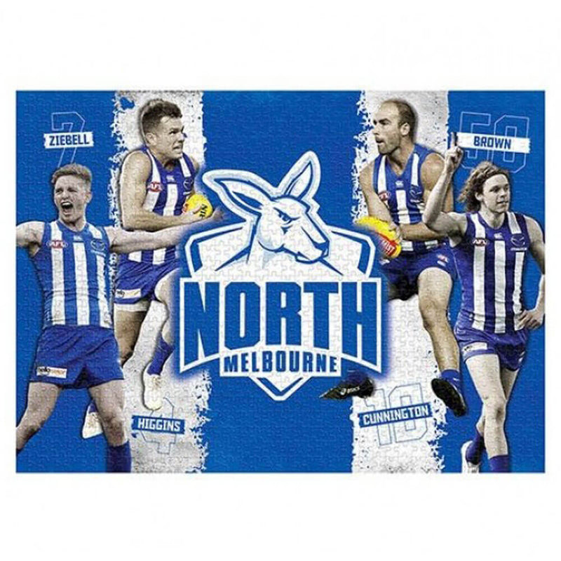 1000pc AFL Puzzle North MEL Kangaroos 4 Player