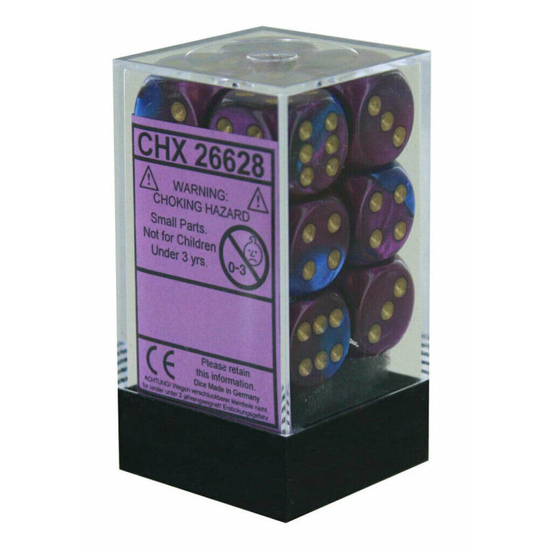  D6 Dados Géminis 16mm (12 Dados)