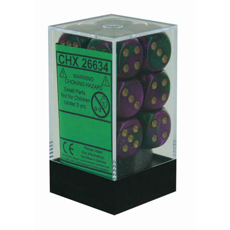  D6 Dados Géminis 16mm (12 Dados)