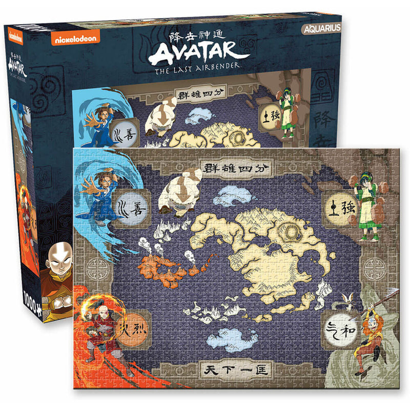 Aquarius Avatar the Last Airbender Map Puzzle 1000pc