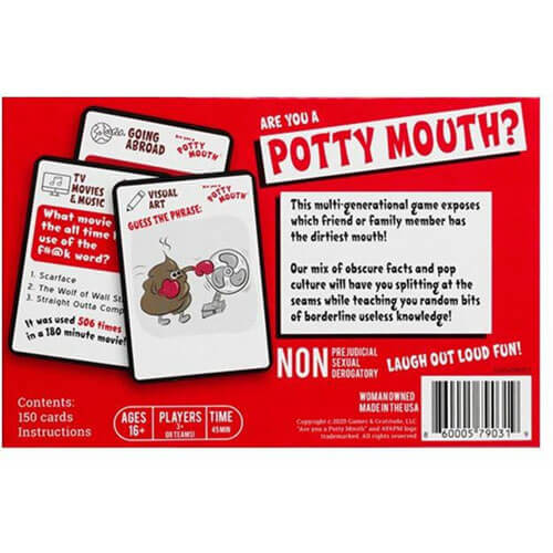Are You a Potty Mouth Card Game