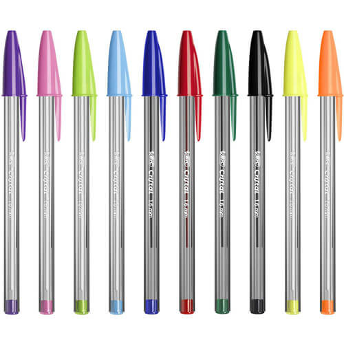 Bic Cristal Multicolour Ballpoint Pen Assorted (20pk)