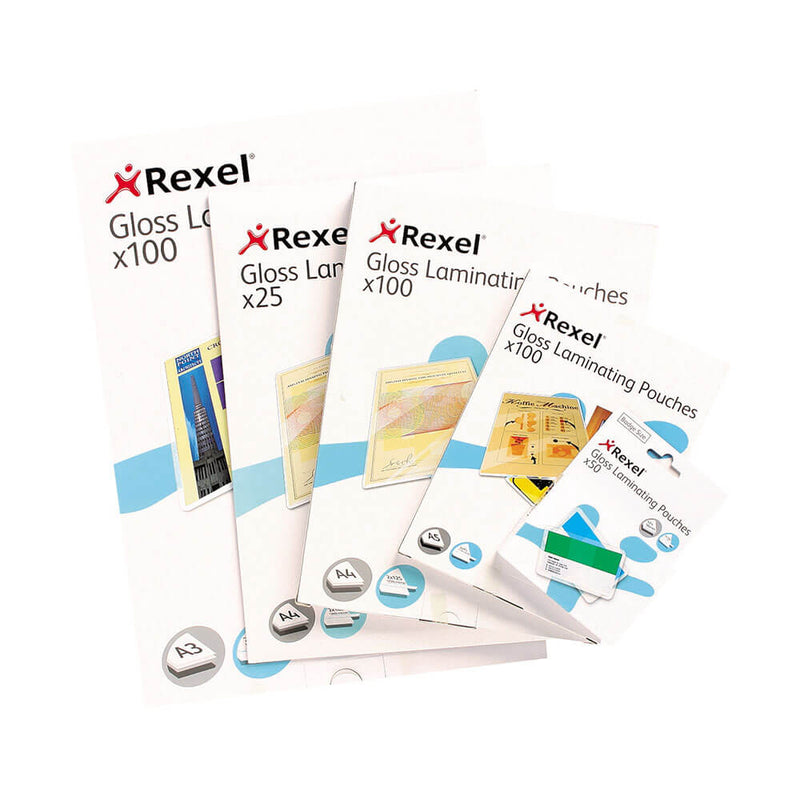 Rexel Laminating Pouches A4 100pk
