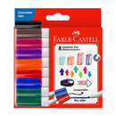  Marcadores para pizarra blanca con conector Faber-Castell