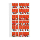 Avery 22 Top Tab Colour Coding Label Dark Orange (150pk)