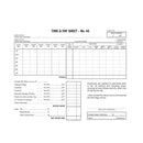  Hoja de tiempos del hotel Zions