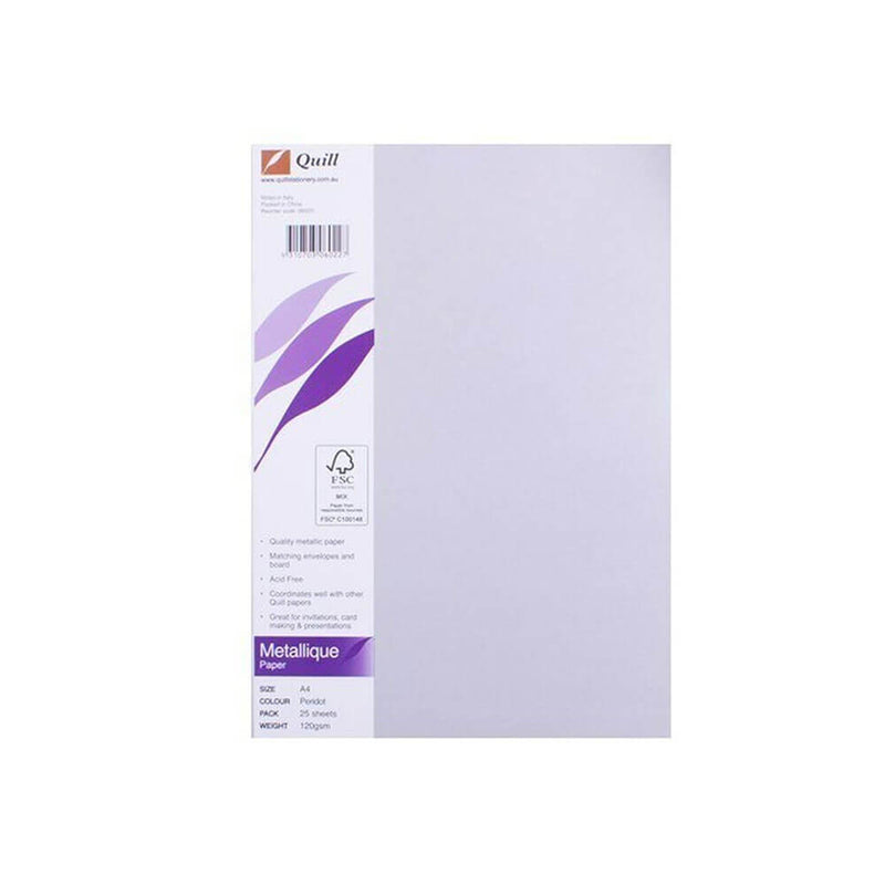  Papel metálico Quill A4 (paquete de 25)