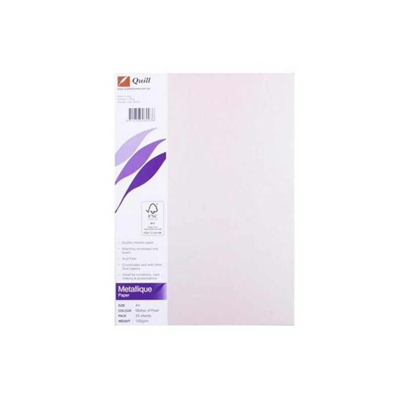  Papel metálico Quill A4 (paquete de 25)