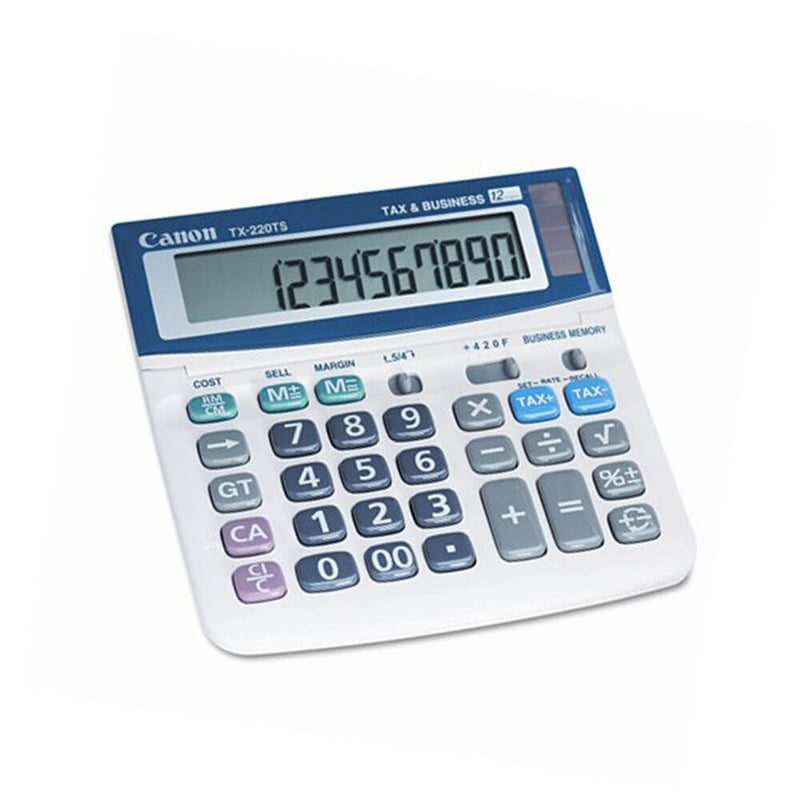 Canon Tax Desktop Dual Power Calculator