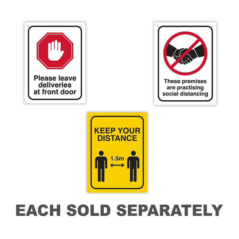 Durus Social Distancing Wall Sign 225x300mm