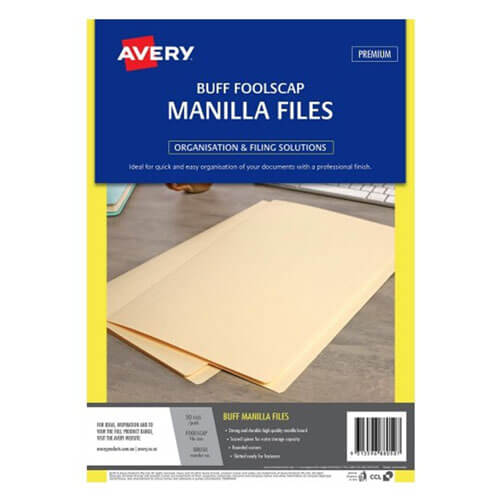 Avery Manila Folder Buff (50pk)