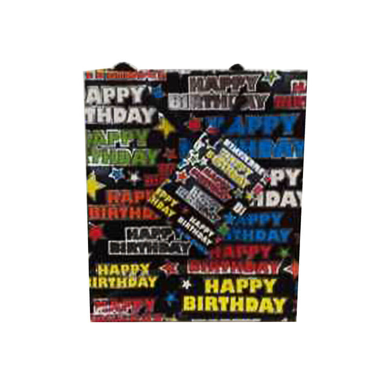  Bolsa de regalo de feliz cumpleaños Ozcorp (negro)