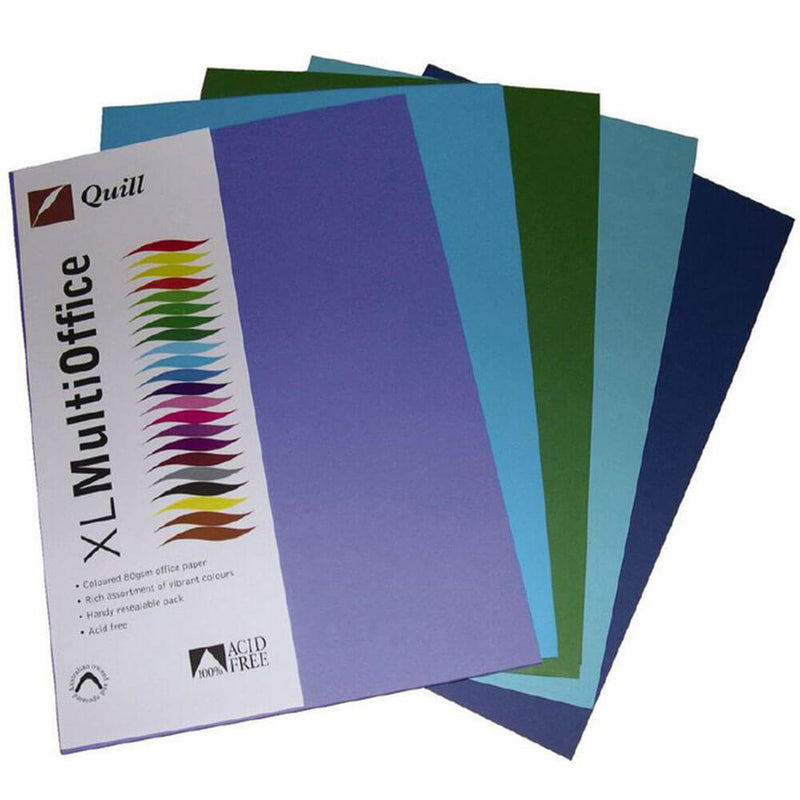 Papel Quill Multioffice, paquete de 100, 80 g/m², A4 (surtido)