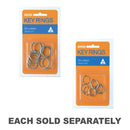 Kevron Key Rings 10pk (Zinc Plated)