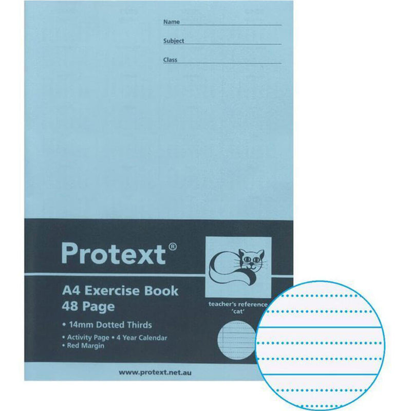  Cuaderno de ejercicios Protext 48 páginas con línea de puntos (A4)