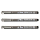 Artline Drawing System Pen 12pcs (Black)