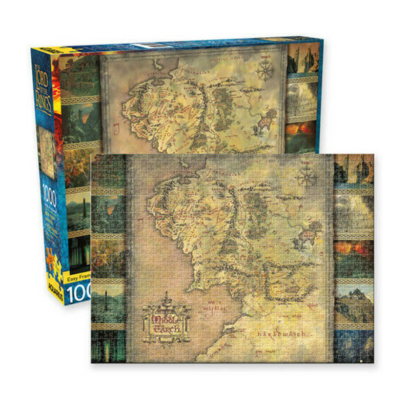 Aquarius Lord Of The Rings Map Puzzle (1000pcs)
